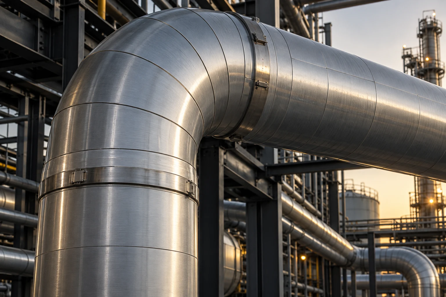 Fabricated cladding fittings — illustrative materials image